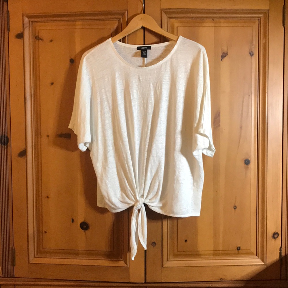 Alfani Tie Front Blouse